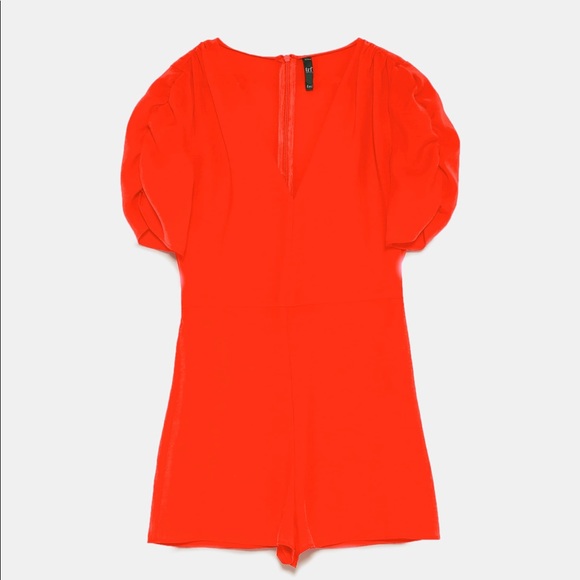 NWOT! Zara Flowy Short Jumpsuit - Size Small - Picture 4 of 5